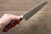 La lame de Takamura SG2 Santoku  170mm Bois de pakka rouge Manipuler - japanny-FR