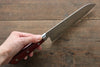 La lame de Takamura SG2 Santoku  170mm Bois de pakka rouge Manipuler - japanny-FR