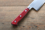 La lame de Takamura SG2 Santoku  170mm Bois de pakka rouge Manipuler - japanny-FR