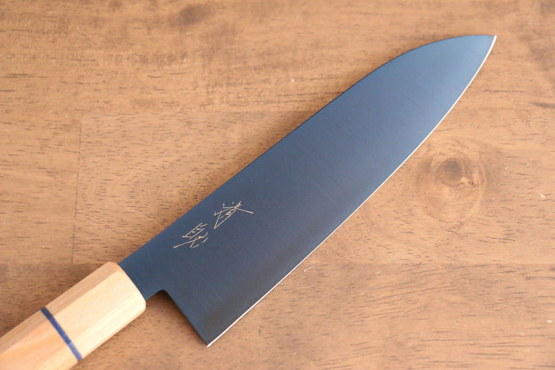 Seisuke Acier SK-85 Ion plating Santoku  180mm bois blanc Manipuler - japanny-FR