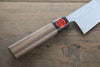 Shigeki Tanaka Acier Bleu No.2 Damas Santoku 165mm Manipuler Noix - japanny-FR