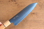 Seisuke Acier SK-85 Ion plating Santoku  180mm bois blanc Manipuler - japanny-FR