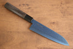 Seisuke Acier SK-85 Ion plating Martelé Santoku  180mm Bois de pakka Gris Manipuler - japanny-FR