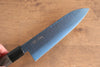 Seisuke Acier SK-85 Ion plating Martelé Santoku  180mm Bois de pakka Gris Manipuler - japanny-FR