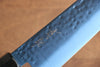 Seisuke Acier SK-85 Ion plating Martelé Santoku  180mm Bois de pakka Gris Manipuler - japanny-FR