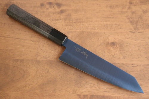 Seisuke Acier SK-85 Ion plating Kiritsuke Santoku  180mm Bois de pakka Gris Manipuler - japanny-FR