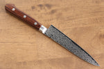 Seisuke Mokusei ZA-18 Finition miroir Damas Petite-utilité  135mm Bois de Pakka marron Manipuler - japanny-FR