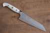 Yu Kurosaki Senko Ei R2/SG2 Martelé Petit Santoku  150mm Acrylique blanc Manipuler - japanny-FR