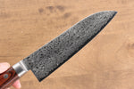 Seisuke Mokusei ZA-18 Finition miroir Damas Santoku  170mm Bois de Pakka marron Manipuler - japanny-FR