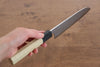 Kikuzuki Acier Bleu No.1 Damas Santoku  180mm Magnolia Manipuler - japanny-FR