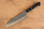 Nao Yamamoto SRS13 Nashiji Damas Santoku  170mm Bois de pakka noir Manipuler - japanny-FR