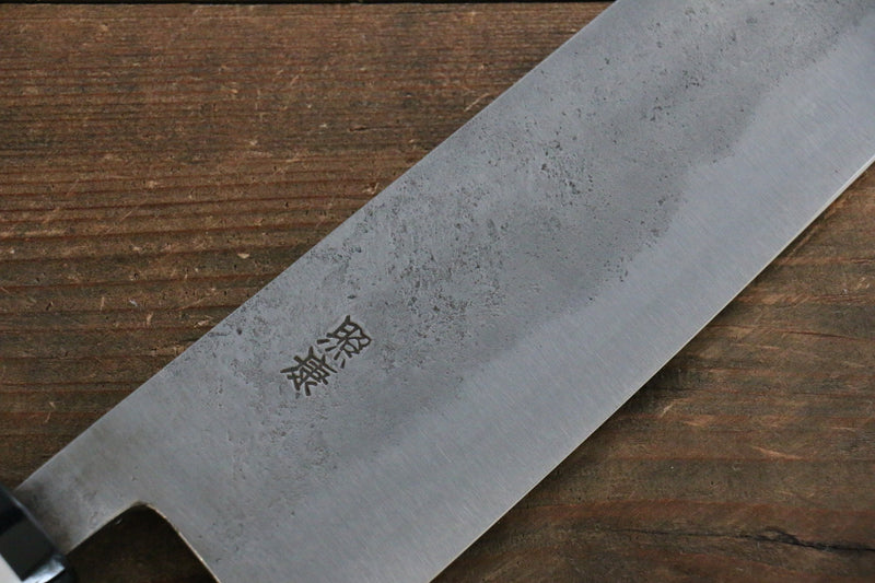 Fujiwara Teruyasu Acier Blanc No.1 Nashiji Santoku  180mm Magnolia Manipuler - japanny-FR