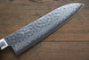 Seisuke VG10 17-Couches Damas Santoku  180mm Acajou Manipuler - japanny-FR