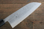 Fujiwara Teruyasu Acier Blanc No.1 Nashiji Santoku  165mm Shitan Manipuler - japanny-FR