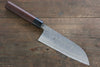 Fujiwara Teruyasu Acier Blanc No.1 Nashiji Santoku  165mm Shitan Manipuler - japanny-FR