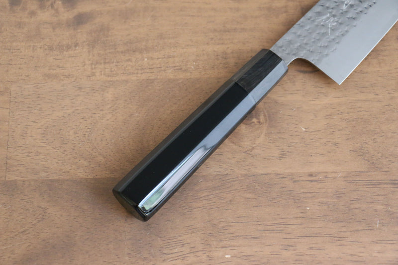 Yu Kurosaki Senko R2/SG2 Martelé Mt Fuji  Chinkin Santoku  165mm Laqué Manipuler avec Gaine - japanny-FR
