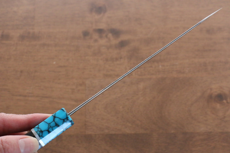 Yu Kurosaki Fujin SPG2 Martelé Damas Petite-utilité  150mm Wenge(férule:turquoise avec anneau) Manipuler - japanny-FR