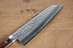 Kunihira Tanryu VG10 Martelé Santoku  170mm Acajou Manipuler - japanny-FR