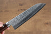 Kunihira Tanryu VG10 Martelé Santoku  170mm Acajou Manipuler - japanny-FR