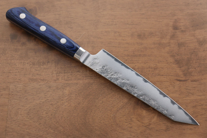 Seisuke Acier Bleu No.2 Nashiji  Ensemble Kiritsuke Santoku et Kiritsuke Petty, Utilitario Japonais  Bois de pakka bleu Manipuler - japanny-FR