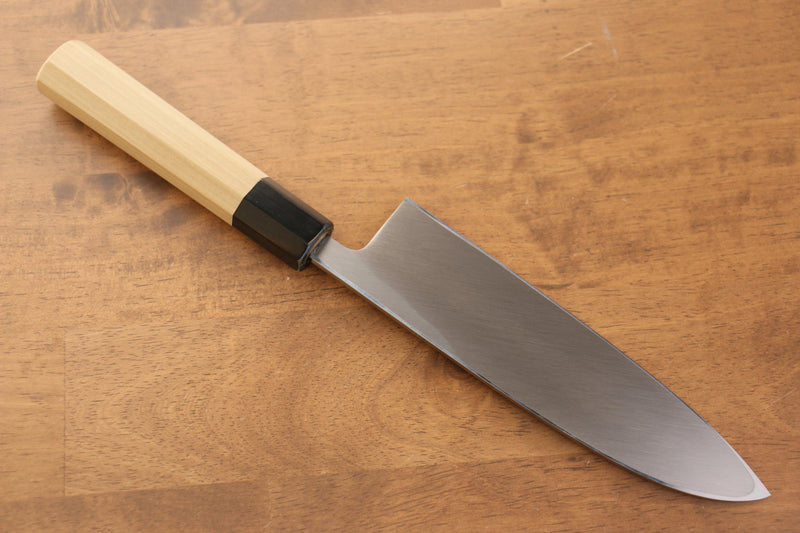 Jikko Arata Acier Blanc No.2 Santoku 180mm Manipuler Magnolia - japanny-FR