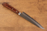 Coffret Cadeau Avec Couteau Petite-utilité Seisuke en Acier Suédois Avec Manche en Bois d'acajou et Serviette Noire - japanny-FR