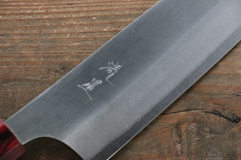 Makoto Kurosaki Ryusei Super Bleu Nashiji Gyuto  240mm Cerisier américain Manipuler - japanny-FR