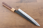 Seisuke Kokubyaku Super Bleu Martelé Kurouchi Gyuto  210mm Morado Manipuler - japanny-FR