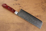 Seisuke VG10 33couche Finition miroir Damas Nakiri 165mm Bois de pakka rouge Manipuler - japanny-FR