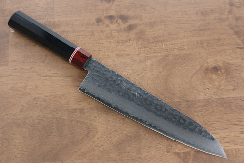 Seisuke VG10 Damas Gyuto  210mm Bois de pakka noir Manipuler - japanny-FR