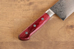 Seisuke VG10 33couche Finition miroir Damas Nakiri 165mm Bois de pakka rouge Manipuler - japanny-FR