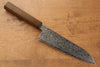 Seisuke ZA-18 Finition miroir Damas Santoku  180mm Chêne Manipuler - japanny-FR