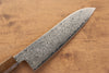 Seisuke ZA-18 Finition miroir Damas Santoku  180mm Chêne Manipuler - japanny-FR