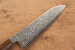 Seisuke ZA-18 Finition miroir Damas Santoku  180mm Chêne Manipuler - japanny-FR