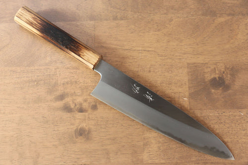 Seisuke Acier Blanc No.2 Gyuto  240mm Chêne brûlé(Mehakkaku) Manipuler - japanny-FR