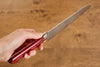 Seisuke VG10 33couche Finition miroir Damas Santoku  180mm Bois de pakka rouge Manipuler - japanny-FR