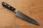 Seisuke Kagami AUS10 Finition miroir Damas Gyuto  180mm Bois de pakka noir Manipuler - japanny-FR