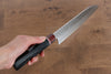 Seisuke VG10 Damas Santoku  180mm Bois de pakka noir Manipuler - japanny-FR