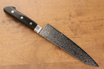 Seisuke Kagami AUS10 Finition miroir Damas Gyuto  180mm Bois de pakka noir Manipuler - japanny-FR