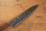 Seisuke Nami AUS10 Finition miroir Damas Gyuto  240mm Chêne Manipuler - japanny-FR