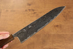 Seisuke Nami AUS10 Finition miroir Damas Gyuto  240mm Chêne Manipuler - japanny-FR