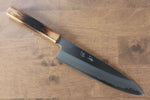 Seisuke Acier Blanc No.2 Gyuto  210mm Chêne brûlé(Mehakkaku) Manipuler - japanny-FR