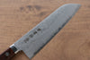 Kanetsune VG1 17 Couche de Damas Santoku  165mm Acajou Manipuler - japanny-FR