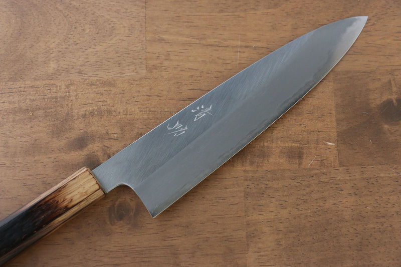 Seisuke Acier Blanc No.2 Gyuto  210mm Chêne brûlé(Mehakkaku) Manipuler - japanny-FR