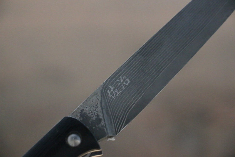 Test du couteau japonais artisanal Takeshi Saji R2 Damas 