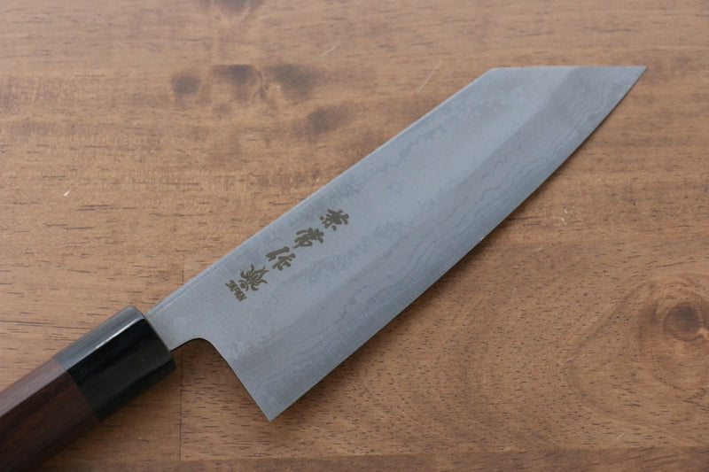 Kanetsune Acier Bleu No.2 Damas Kiritsuke  170mm Shitan Manipuler - japanny-FR