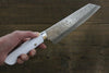 Takeshi Saji SRS13 Martelé Damas Bunka  180mm Pierre blanche Manipuler - japanny-FR