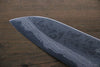 Takayuki Iwai Acier Bleu No.2 Damas Santoku  170mm Shitan Manipuler - japanny-FR