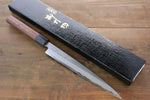 Takayuki Iwai Acier Bleu No.2 Damas Yanagiba  200mm Shitan Manipuler - japanny-FR