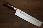 Sakai Takayuki VG10 33-Couches Damas Nakiri  160mm Bois d'acajou Pakka Manipuler - japanny-FR